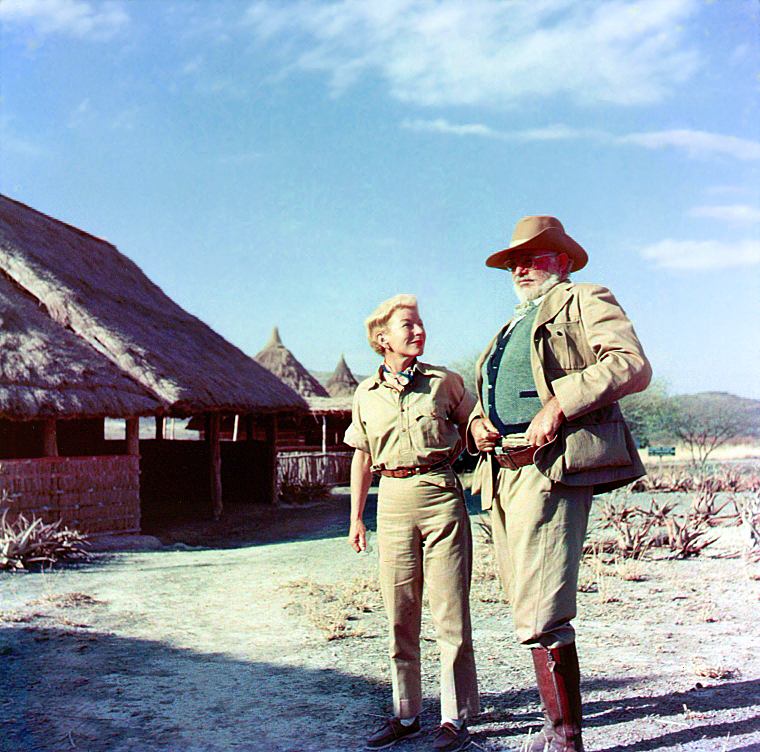 Hemingway in safari style, 1953.